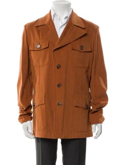 Pre-owned Hermes Utility Jacket In Orange