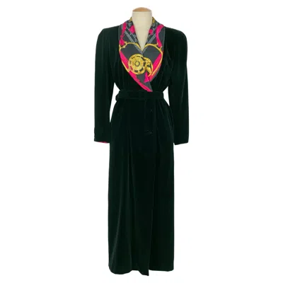 Pre-owned Hermes Velvet Coat In Black