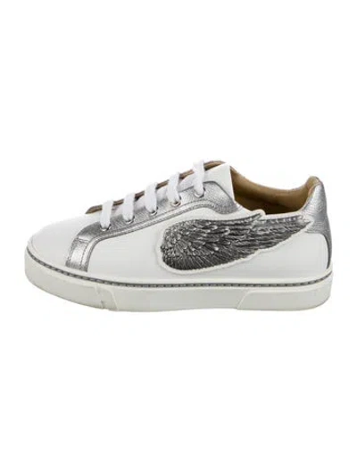Pre-owned Hermes Velvet Sneakers In White
