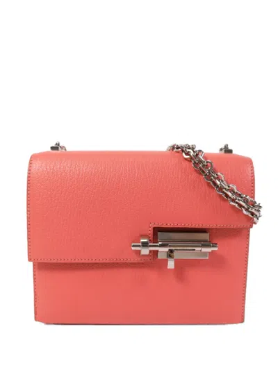 Pre-owned Hermes Verrou Chain Cross Body Bag In Pink