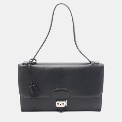 Pre-owned Hermes Verso Illico Elan 32 Black Epsom Shoulder Bag