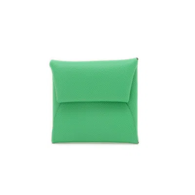 Pre-owned Hermes Vert Coin Purse/coin Case ()