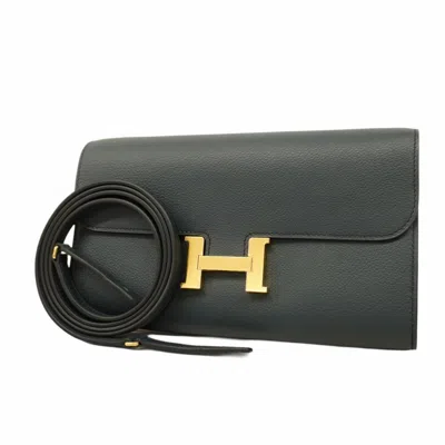 Pre-owned Hermes Vert Fonce Shoulder Bag ()