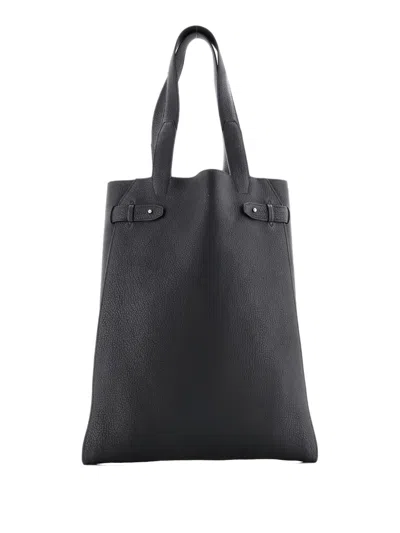 Pre-owned Hermes Vertige Leather Tote Bag In Black