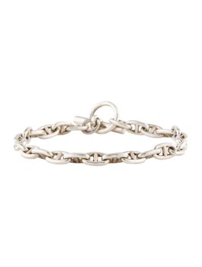 Pre-owned Hermes Very Small Chaine D'ancre Bracelet, 6.5" In Multicolor