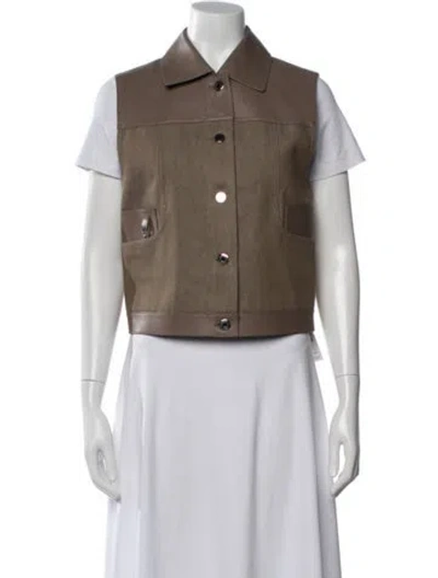 Pre-owned Hermes Vest In Brown