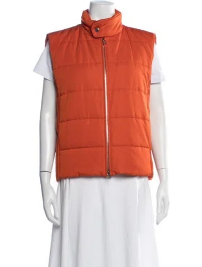 Pre-owned Hermes Vest In Orange