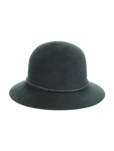 Pre-owned Hermes Vicky Hare Felt Hat In Green