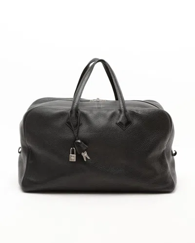 Pre-owned Hermes Hermès Victoria 50 Taurillon Clemence Weekend Bag