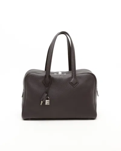 Pre-owned Hermes Hermès Victoria Ii 35 Taurillon Clemence Weekend Bag