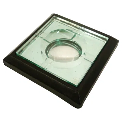 Pre-owned Hermes Vintage 1940s  Paris / Adnet / Fontana Arte - Table Mirrored Ashtray In Gray