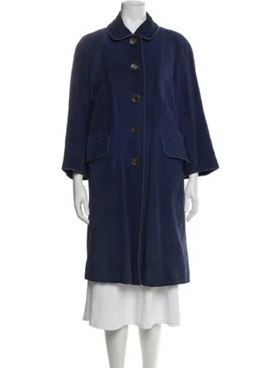 Pre-owned Hermes Vintage 1960's Coat In Blue