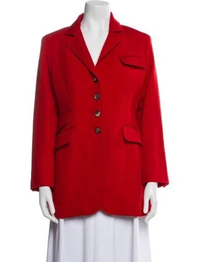 Pre-owned Hermes Vintage 1980's Blazer In Red