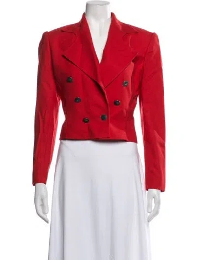 Pre-owned Hermes Vintage 1980's Blazer In Red
