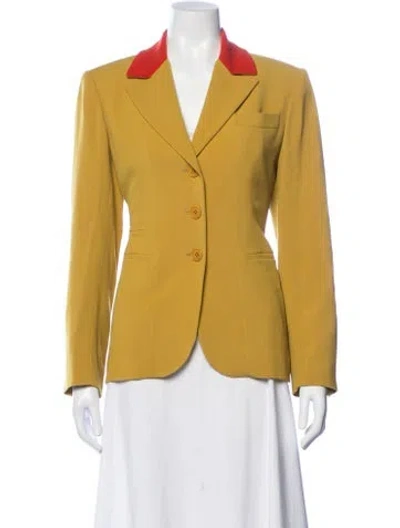 Pre-owned Hermes Vintage 1980's Blazer In Yellow