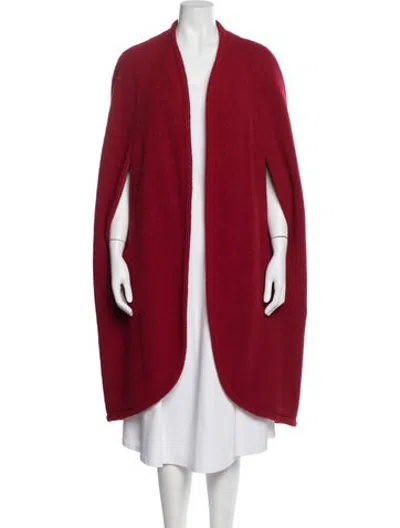 Pre-owned Hermes Vintage 1980's Cape In Red