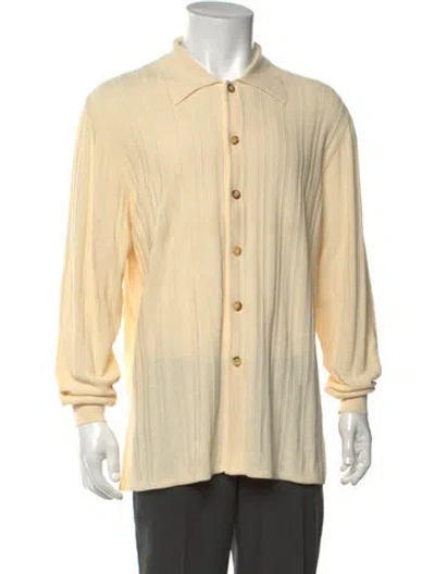Pre-owned Hermes Vintage 1980's Polo Sweater In Neutrals