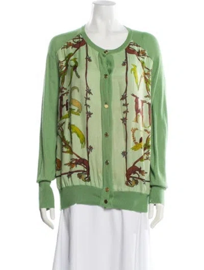 Pre-owned Hermes Vintage 1980's Sweater In Green