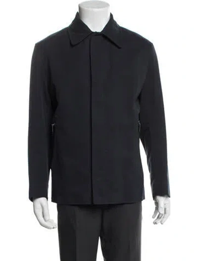 Pre-owned Hermes Vintage 1990's Jacket In Blue
