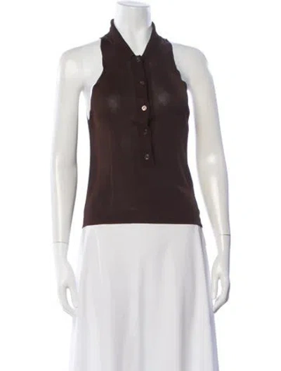 Pre-owned Hermes Vintage 2000's Polo In Brown