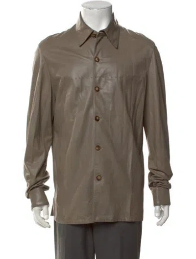 Pre-owned Hermes Vintage 2000's Shirt In Grey