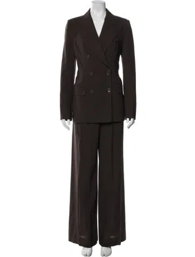 Pre-owned Hermes Vintage 2004 Pantsuit In Brown