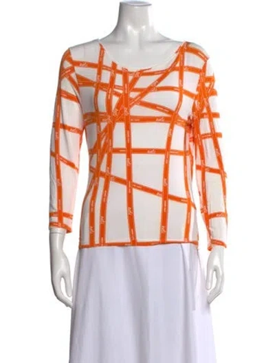 Pre-owned Hermes Vintage 2004 Top In Orange