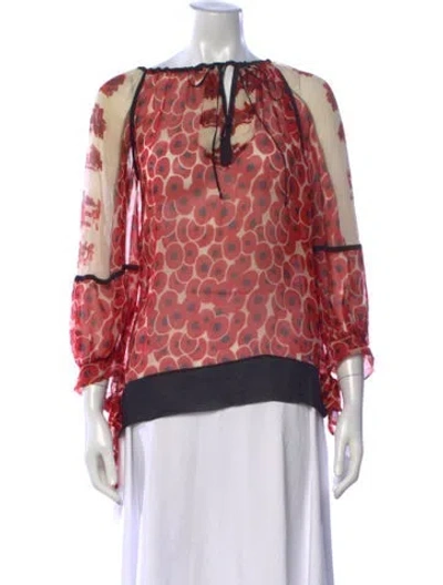 Pre-owned Hermes Vintage 2007 Blouse In Neutrals