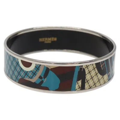 Pre-owned Hermes Vintage Bangle Bracelet Metal Blue Metal Bracelet Jewelry ()