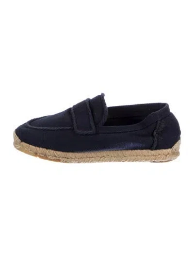 Pre-owned Hermes Vintage Canvas Espadrilles In Blue