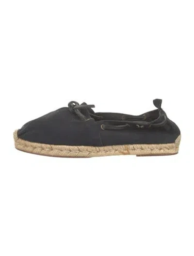 Pre-owned Hermes Vintage Canvas Espadrilles In Blue
