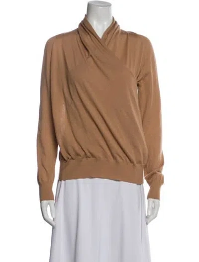 Pre-owned Hermes Vintage Cashmere Sweater In Brown