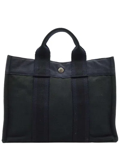 Pre-owned Hermes Hermès Vintage Cloth Handbag Fourre-tout (authentic Pre-loved)