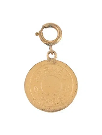 Pre-owned Hermes Vintage Clou De Selle Charm In Multicolor