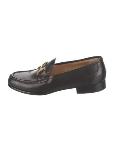Pre-owned Hermes Vintage Constance Loafer Loafers In Black