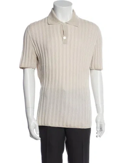 Pre-owned Hermes Vintage Crew Neck Polo Shirt In Neutral