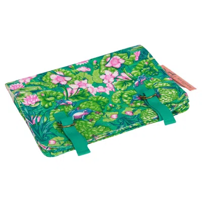 Pre-owned Hermes Hermès Vintage Frogs Toile Green Clutch