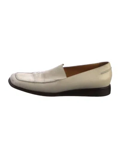 Pre-owned Hermes Vintage H Logo Loafers In Neutral