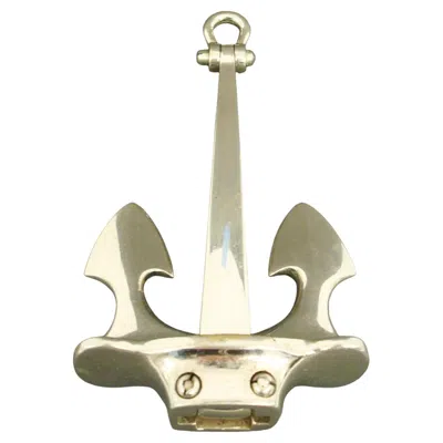 Pre-owned Hermes Vintage  Anchor - Nautical - Boating Paperweight 1960´s In Gold