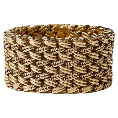 Pre-owned Hermes Vintage Hermès Paris 18k Yellow Gold Flexible Ring, Circa 1970, France