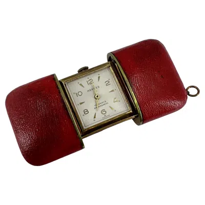 Pre-owned Hermes Vintage  Travel Watch C.1960s In Multi