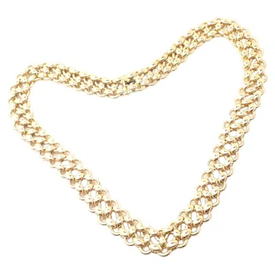 Pre-owned Hermes Vintage  Yellow Gold Link Necklace