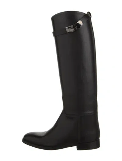 Pre-owned Hermes Vintage Jumping Riding Boots In Black