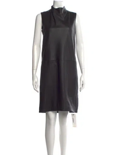 Pre-owned Hermes Vintage Knee-length Dress In Black