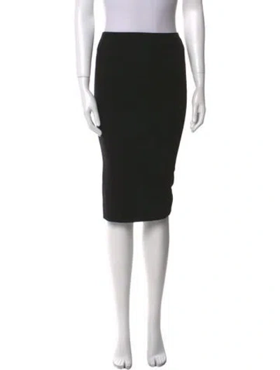Pre-owned Hermes Vintage Knee-length Skirt In Black