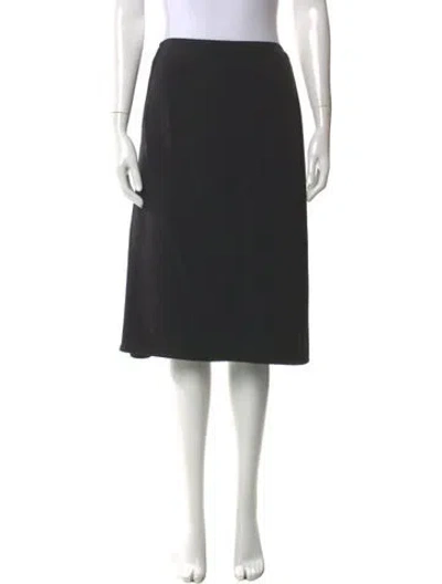 Pre-owned Hermes Vintage Knee-length Skirt In Black