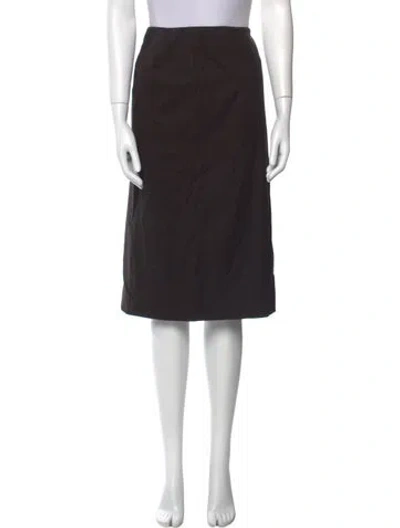 Pre-owned Hermes Vintage Knee-length Skirt In Brown