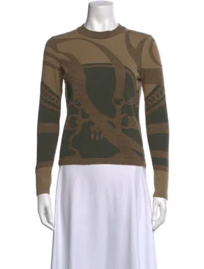 Pre-owned Hermes Vintage La Promenade Du Matin Sweater In Neutrals