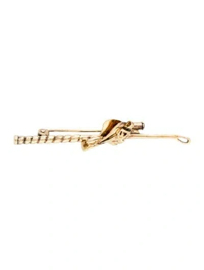 Pre-owned Hermes Vintage Lapel Pin Brooch In Multi
