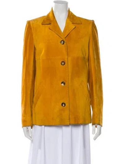 Pre-owned Hermes Vintage Late 1970's - Early 1980's Blazer In Yellow